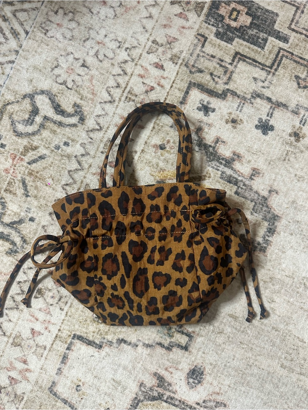 BAGGU drawstring bag (leopard)